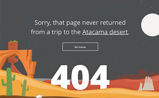 “Xin lỗi, trang đó chưa bao giờ quay lại trong chuyến đi tới sa mạc Atacama”